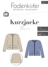 Papierschnittmuster Kurzjacke Fadenkäfer